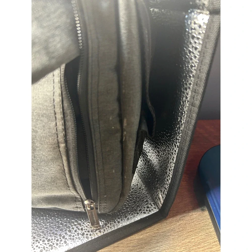 Solo New York Laptop Messenger Bag Gray Crossbody Briefcase Tablet Sleeve Pocket